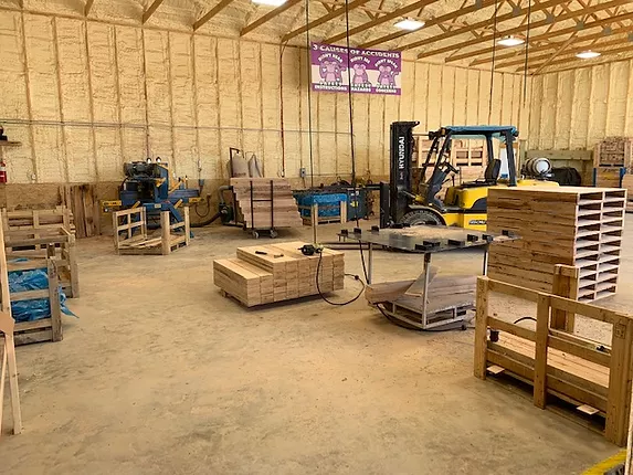 pallet manufacturing room